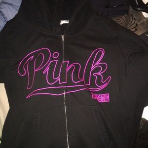 VS Pink zip up hoodie